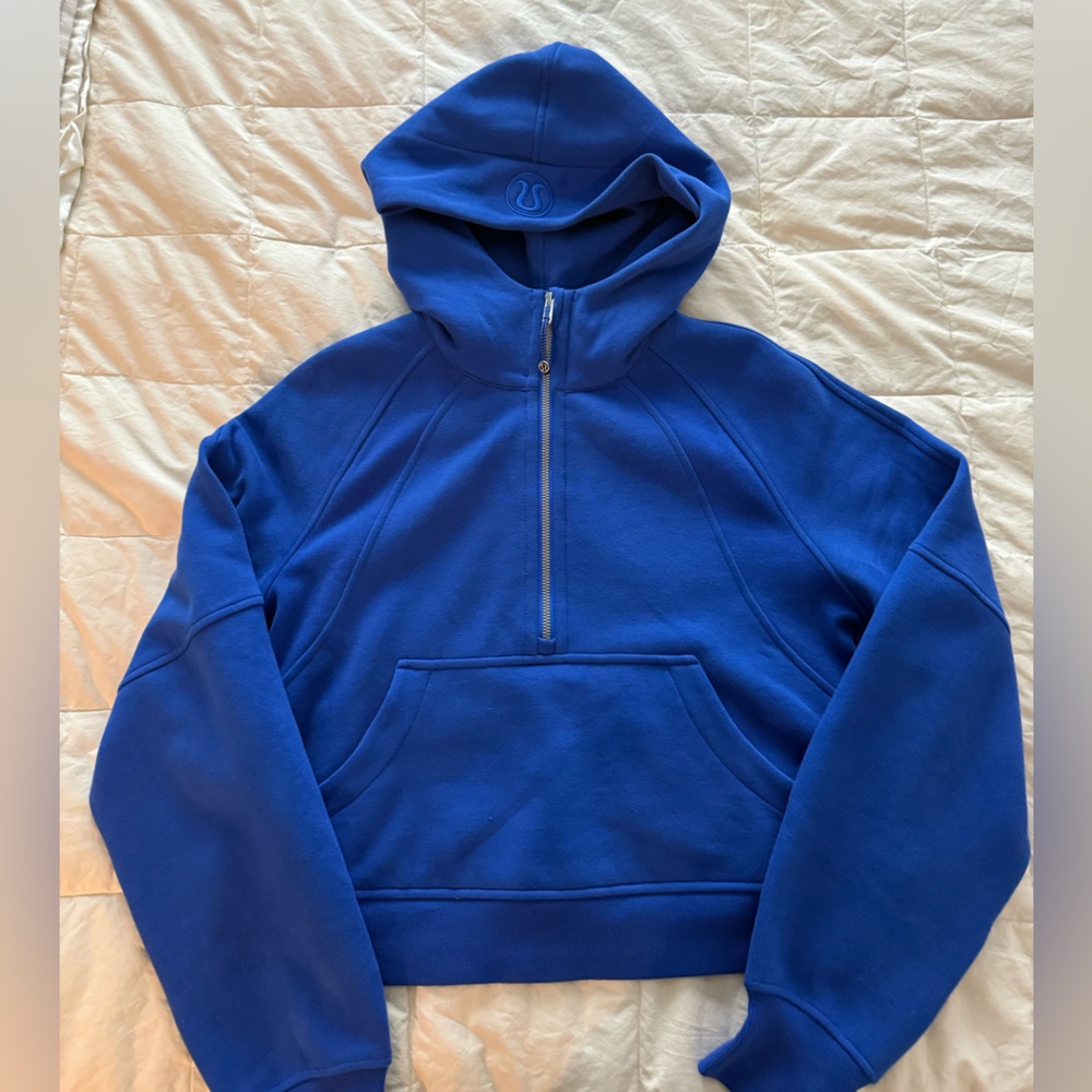 lululemon athletica Royal Blue Scuba Half-Zip Pullover